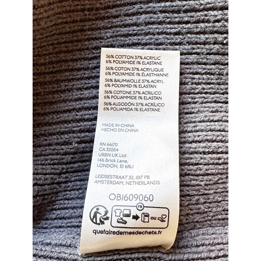 FREE PEOPLE Easy Street Crop Pullover Women's XS Gray Sweater Oversized Slouchy - Picture 12 of 14